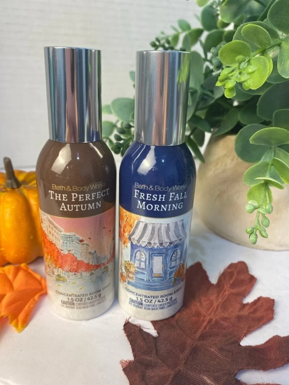 “The Perfect Autumn” & “Fresh Fall Morning” BBW 2 NEW Concentrated Room Sprays